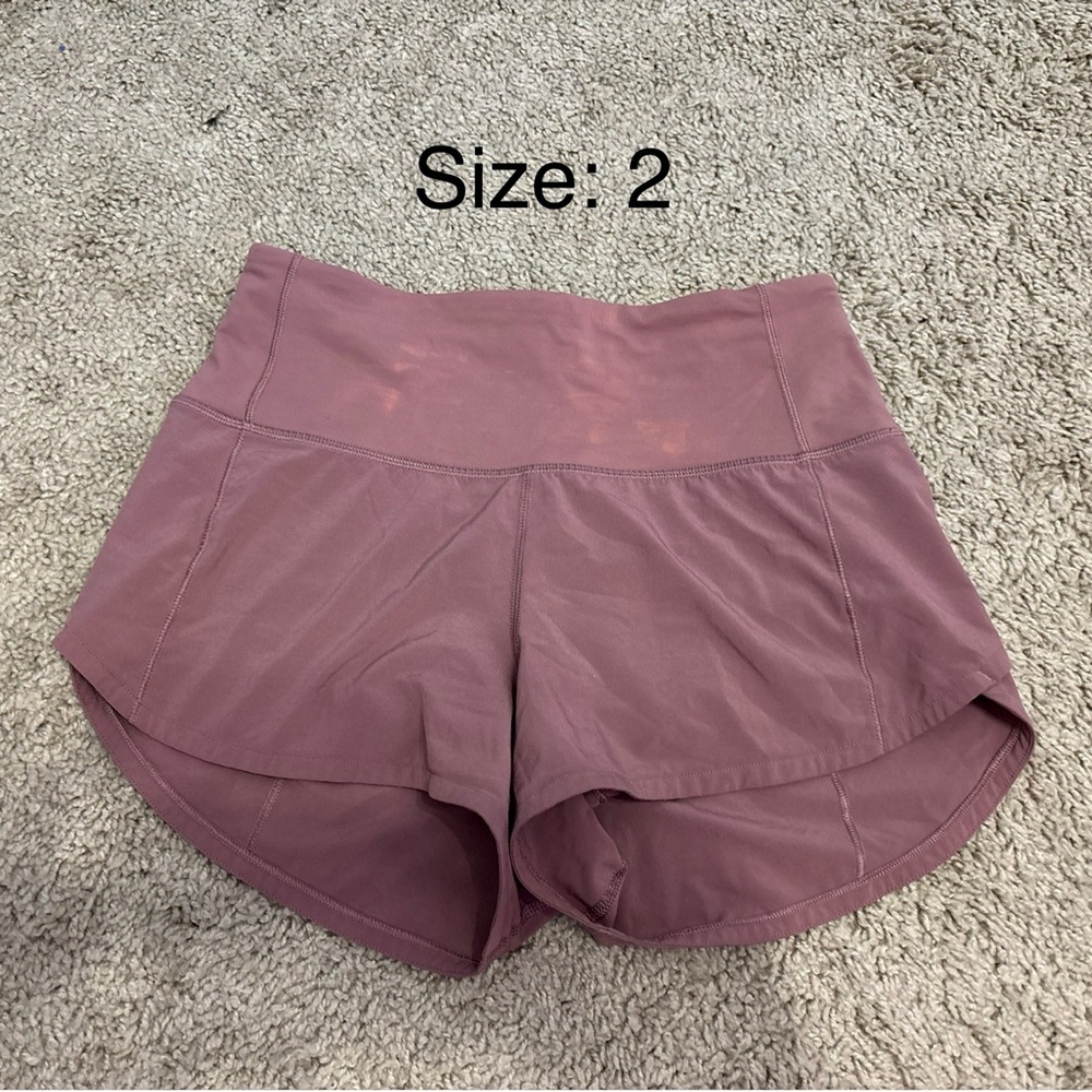 Women's Mauve Shorts- LULULEMON!